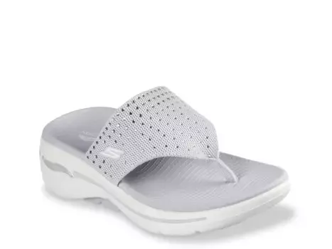 Сандалии GO WALK Arch Fit Glam Wedge Sandal Skechers, черный