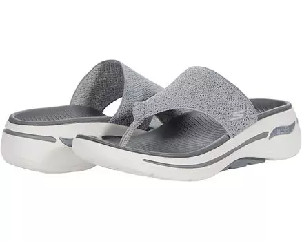Сандалии Go Walk Arch Fit Knit 3 Point Sandal SKECHERS Performance, серый