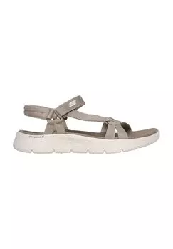 Сандалии GOwalk Flex Sublime, регулируемые, женские SKECHERS, цвет Tpe Taupe Textile