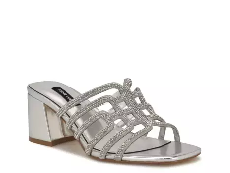 Сандалии Grassa Nine West, Silver Metallic