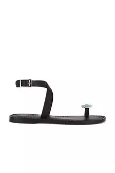 Сандалии Grazia Retrofete, black & turquoise