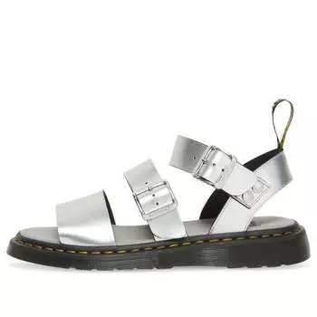 Сандалии gryphon sandals silver Dr. Martens, серебряный