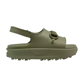 Сандалии Gucci Horsebit Flatform Sandal Green, зеленый