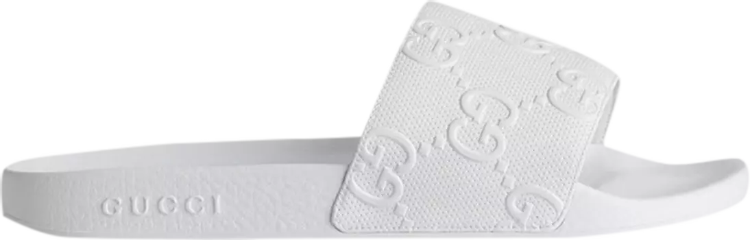 Сандалии Gucci Slide White, белый