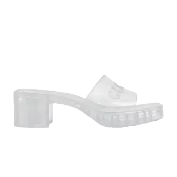 Сандалии Gucci Wmns 60mm Slide Sandal Transparent, белый