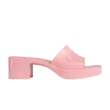 Сандалии Gucci Wmns 60mm Slide Sandal Wild Rose, розовый