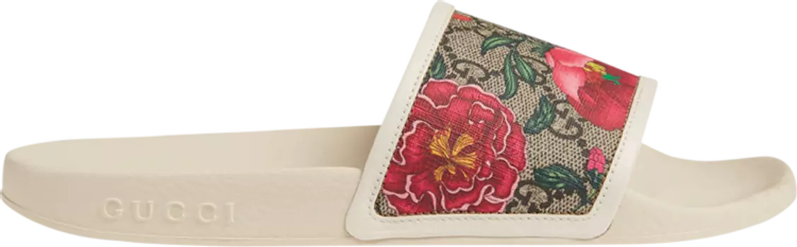 Сандалии Gucci Wmns GG Slide Flora Print - Beige, бежевый