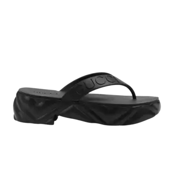 Сандалии Gucci Wmns Thong Platform Sandal Black, черный