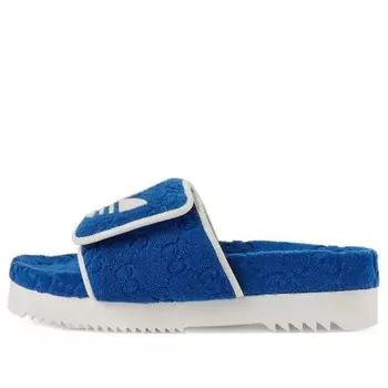 Сандалии gucci x gucci gg platform sandal ' cotton sponge' Adidas, синий