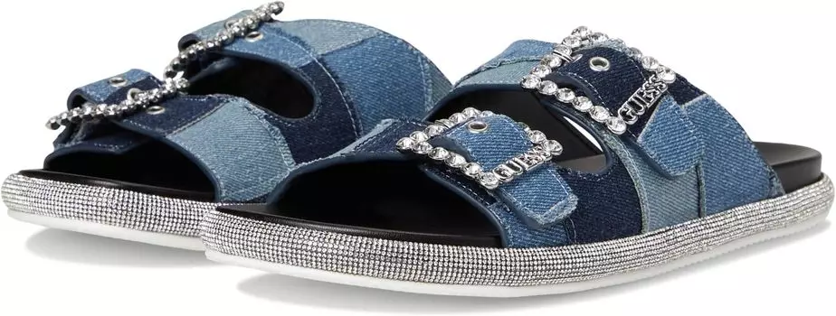Сандалии GUESS Funzya, цвет Medium Blue Denim Patchwork