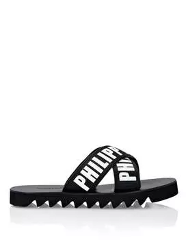 Сандалии Gummy Philipp Plein TM, цвет Black / White