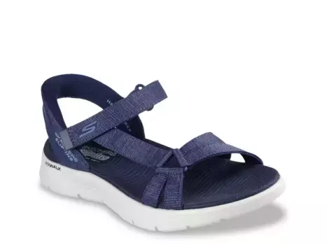 Сандалии Hands Free Slip-Ins: Go Walk Flex SD Illuminate Sport Sandal Skechers, темно-синий