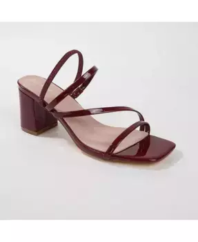 Сандалии Hattie на блочном каблуке с ремешками BERNESS, красный