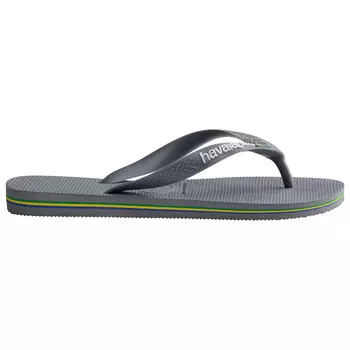 Сандалии Havaianas Brasil Logo, цвет Steel Grey/Steel Grey