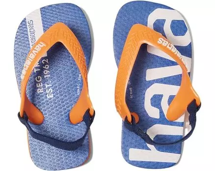 Сандалии Havaianas Logomania, цвет Begonia Orange/Begonia Orange