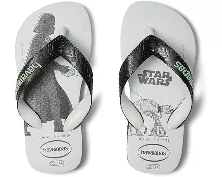 Сандалии Havaianas Max Star Wars Flip Flops, черный/белый