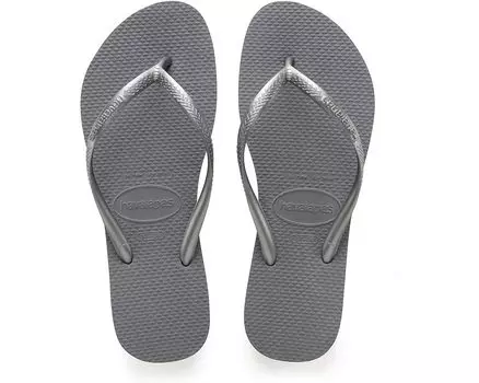 Сандалии Havaianas Slim Flip Flop, цвет Steel Grey