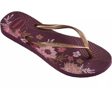 Сандалии Havaianas Slim Organic Flip Flop, цвет Purple Soil