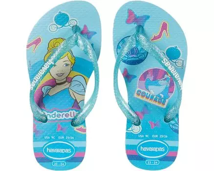 Сандалии Havaianas Slim Princess Flip Flop Sandal, цвет Sky Blue