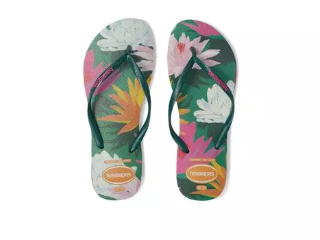 Сандалии Havaianas Slim Summer Bliss Sandals, цвет Pantanal Green
