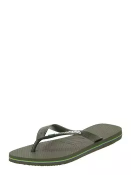 Сандалии HAVAIANAS T-Bar Sandals Brasil, зеленый/хаки