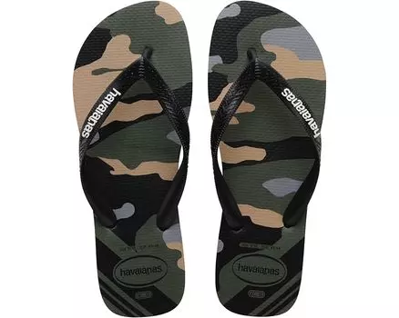 Сандалии Havaianas Top Camo Flip Flop, цвет Green Olive 1