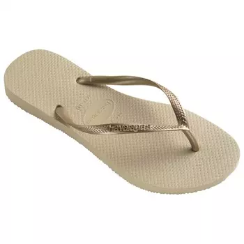 Сандалии Havaianas Women's Slim, цвет Sand Grey/Light Golden