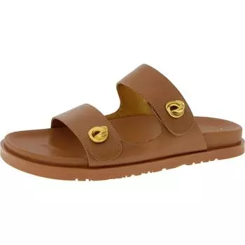 САНДАЛИИ HAZLEY-FLAT женские кожаные сандалии без шнурков Donna Karan, цвет tan