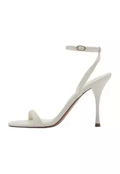 Сандалии High heeled sandals Mango, кремовый