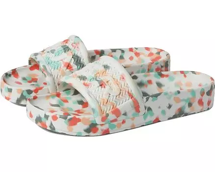 Сандалии Hunter Bloom Algae Foam Marble Slide, белый