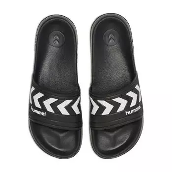 Сандалии и тапочки для бассейна Larsen унисекс HUMMEL, черный / черный / черный