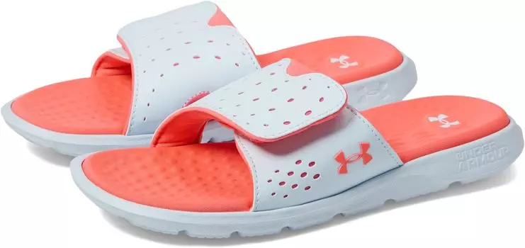 Сандалии Ignite 7 Slide Under Armour, цвет Halogen Blue/Halogen Blue/Pink Shock