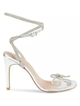 Сандалии Illara с ремешком на щиколотке и кристаллами Bcbgeneration, серебро