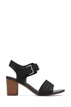 Сандалии Interest Karsea с крупной строчкой Clarks, черный