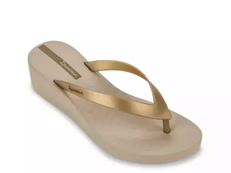 Сандалии Ipanema Selfie на танкетке, бежевый/золотистый