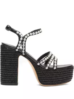 Сандалии Isa Studsway 120 мм Casadei, черный