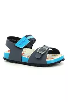 Сандалии из экокожи на липучке Kickers Kids, синий
