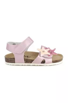 Сандалии из экокожи на липучке Primigi, розовый