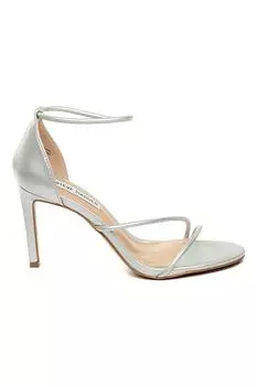 Сандалии из экокожи с тонкими ремешками Jstop Steve Madden, серебряный