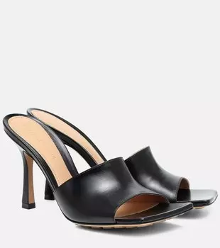 Сандалии из эластичной кожи Bottega Veneta, черный