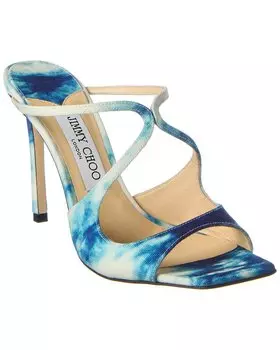 Сандалии из денима Jimmy Choo Anise 95, синий