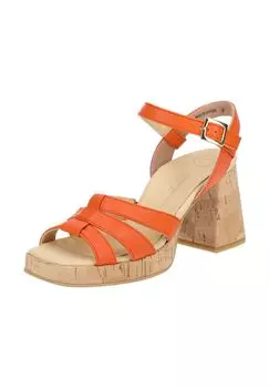 Сандалии из гладкой кожи paul green, оранжевый