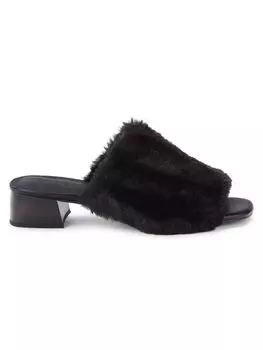 Сандалии из искусственного меха Sanctuary, черный