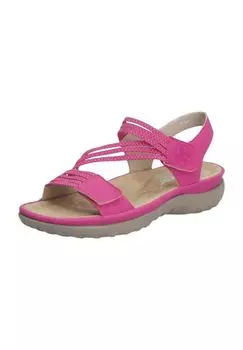 Сандалии из искусственной кожи, антистрессовая подошва, женские rieker, цвет Fuchsia Fuchsia