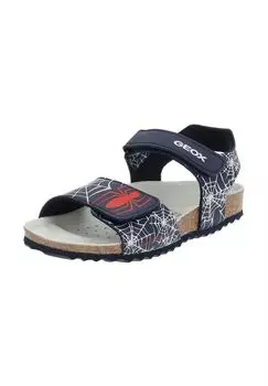 Сандалии из искусственной кожи GEOX, цвет Navy Rot