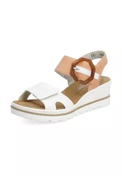 Сандалии из искусственной кожи Rieker, цвет Wei_/orange