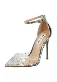 Сандалии из искусственной кожи STEVE MADDEN, серебро