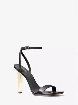 Сандалии из кожи Halle Michael Kors, черный