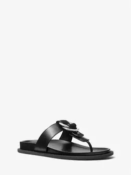 Сандалии из кожи Jaden Michael Kors, черный