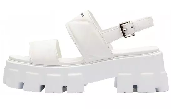 Сандалии из кожи «Монолит» Prada